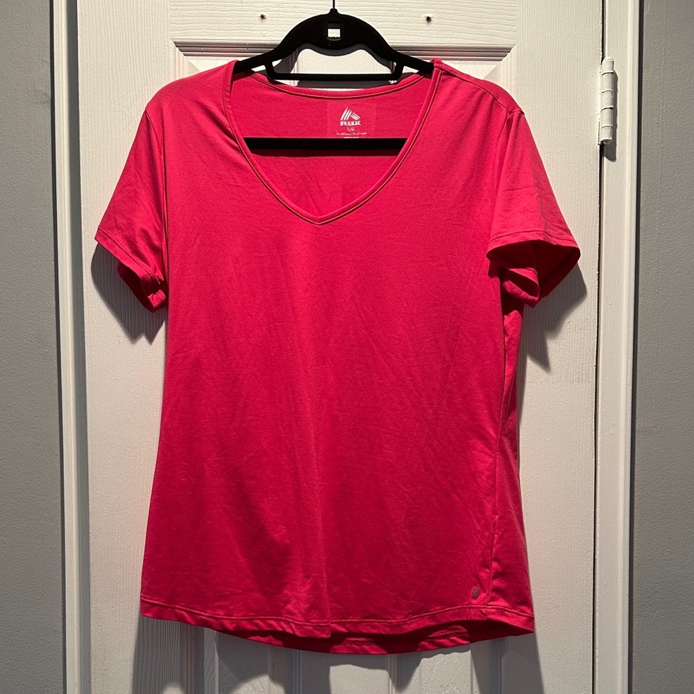 Women's Pink V-Neck Top